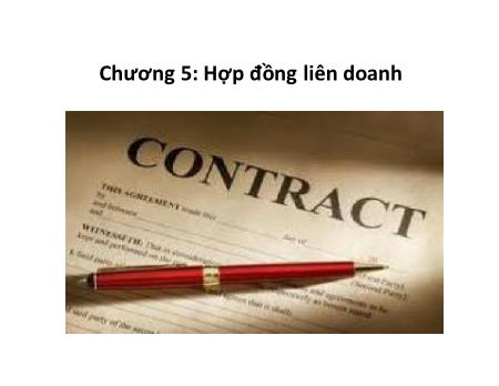 Bài giảng Hợp đồng liên doanh