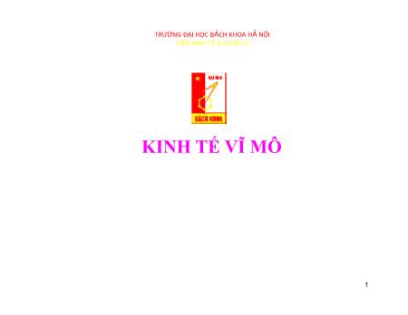 Bài giảng Kinh tế vĩ mô - Chương 11: Nền kinh tế mở