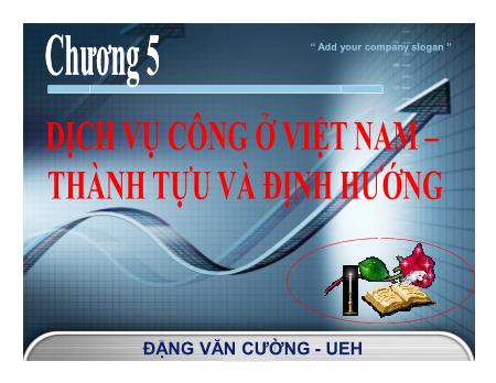 Bài giảng Tài chính công - Chương 5: Dịch vụ công ở Việt Nam. Thành tựu và định hướng