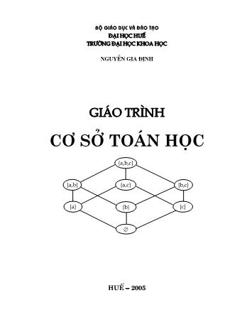 Giáo trình Cơ sở toán học - Trường Đại học Khoa học Huế