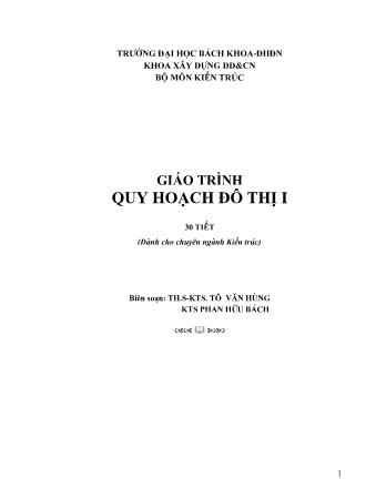 Giáo trình Quy hoạch đô thị