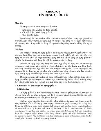 Giáo trình Thanh toán và tín dụng quốc tế - Trường Cao đẳng Thương mại (Phần 2)