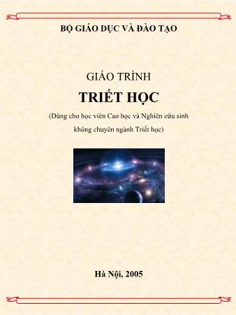 Giáo trình Triết học (Phần 1) - Trường Đại học Đồng Nai