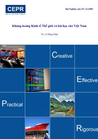 Khủng hoảng kinh tế thế giới và bài học cho Việt Nam