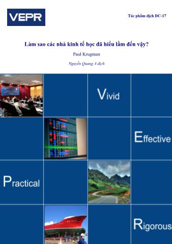 Làm sao các nhà kinh tế học đã hiểu lầm đến vậy?