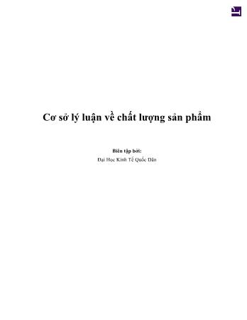 Tài liệu Cơ sở lý luận về chất lượng sản phẩm