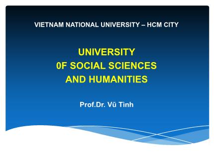 Bài giảng Triết học - Bài: Học thuyết hình thái kinh tế - Xã hội - Vũ Tình