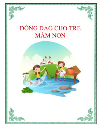 Đồng giao cho trẻ mầm non