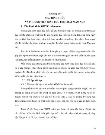 Giáo trình Phương pháp giáo dục thể chất cho trẻ (Phần 2) - Nguyễn Thị Mỹ Trinh
