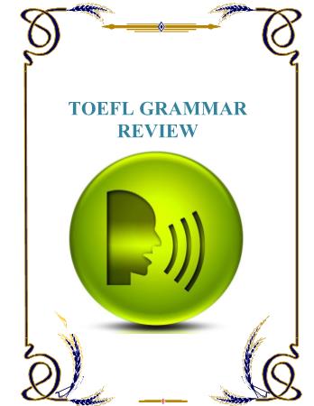 Giáo trình TOEFLE grammer review