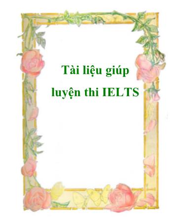 Tài liệu luyện thi IELTS