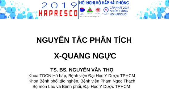 Bài giảng Nguyên tắc phân tích x-quang ngực