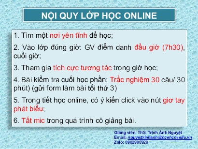 Bài giảng Trang thiết bị và vệ sinh an toàn trong nhà bếp