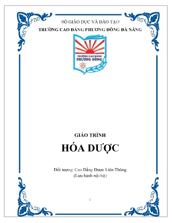 Giáo trình Hóa dược