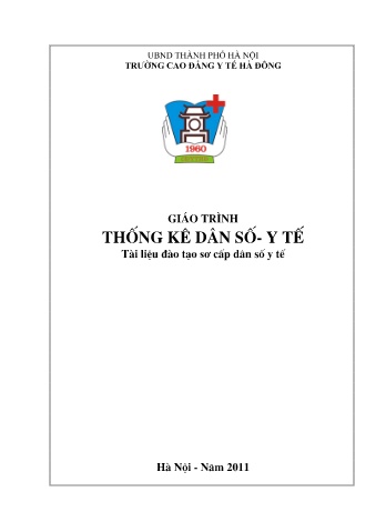Giáo trình Thống kê dân số - Y tế Tài liệu đào tạo sơ cấp dân số y tế