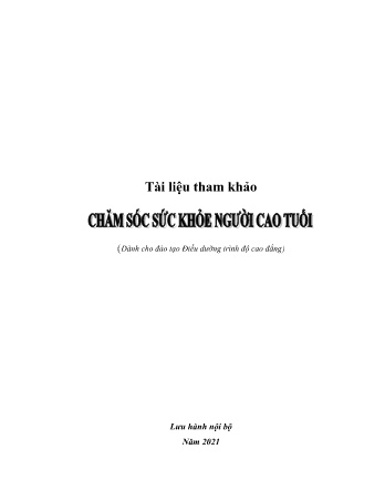 Tài liệu Chăm sóc sức khỏe người cao tuổi