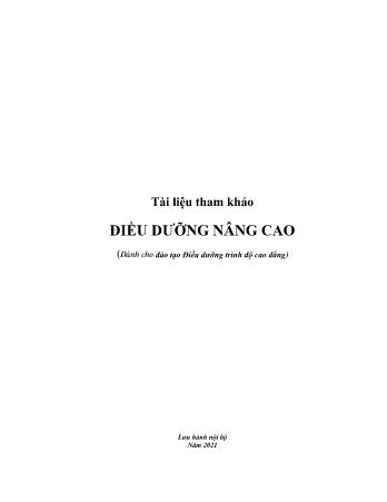 Tài liệu Điều dưỡng nâng cao