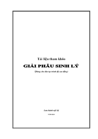 Tài liệu Giải phẫu sinh ký