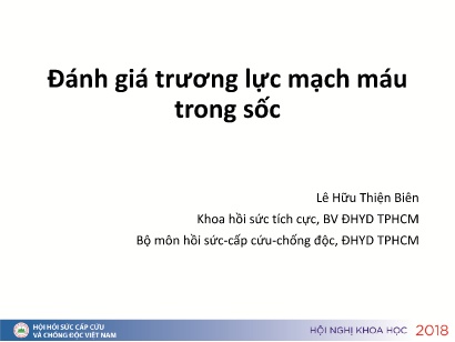 Tài liệu Hội nghị Đánh giá trương lực mạch máu trong sốc