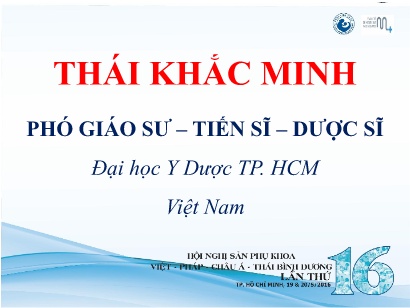 Tài liệu Hội nghị Dinh dưỡng trong phòng ngừa và điều trị suy mòn ở bệnh nhân ung thư