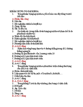 Tài liệu Khám bụng ngoại khoa