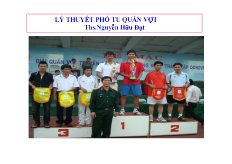 Tài liệu Lý thuyết phổ tu quần vợt
