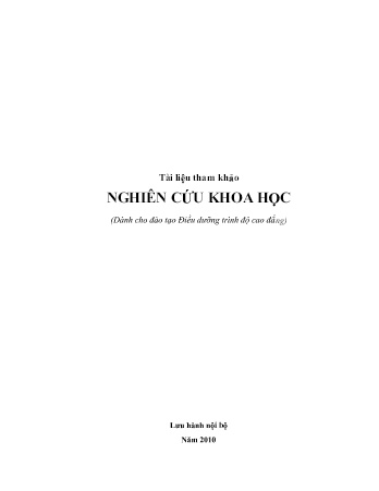 Tài liệu Nghiên cứu khoa học