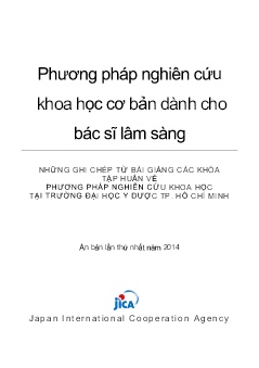 Tài liệu Phương pháp nghiên cứu khoa học cơ bản dành cho bác sĩ lâm sàng