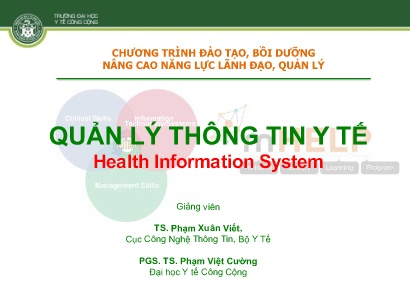 Tài liệu Quản lý thông tin y tế health information system