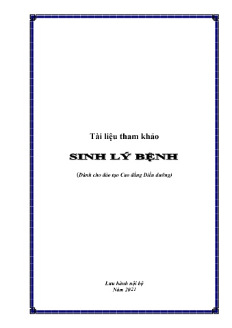 Tài liệu Sinh lý bệnh