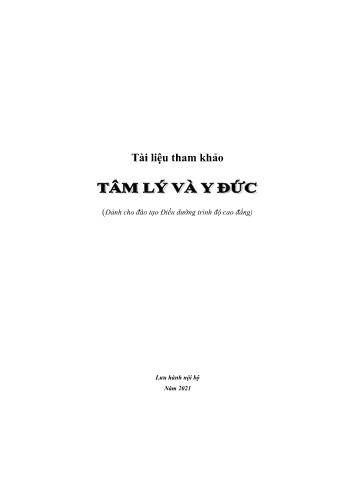 Tài liệu Tâm lý và y đức